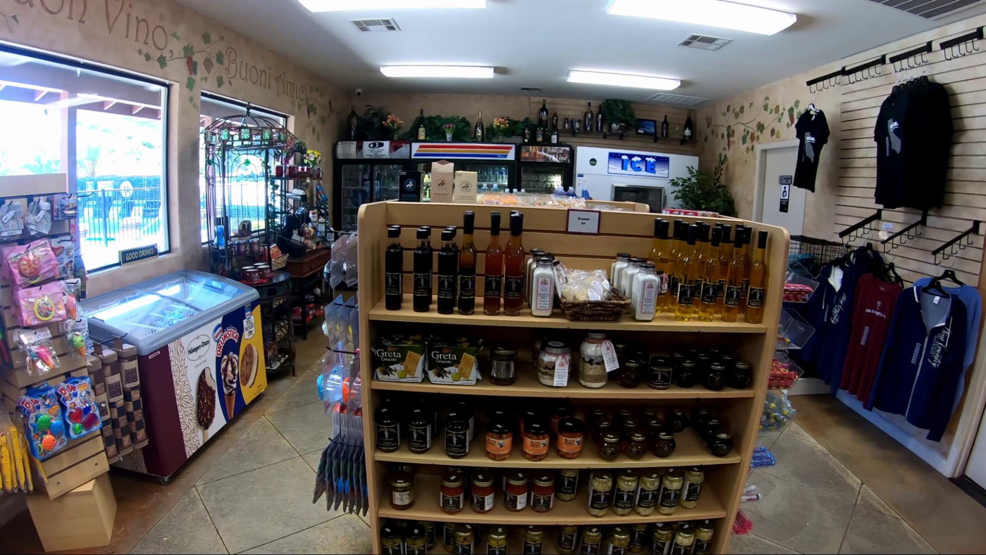 This is the small store in the front office at Wine Country RV Resort in Paso Robles, CA. 