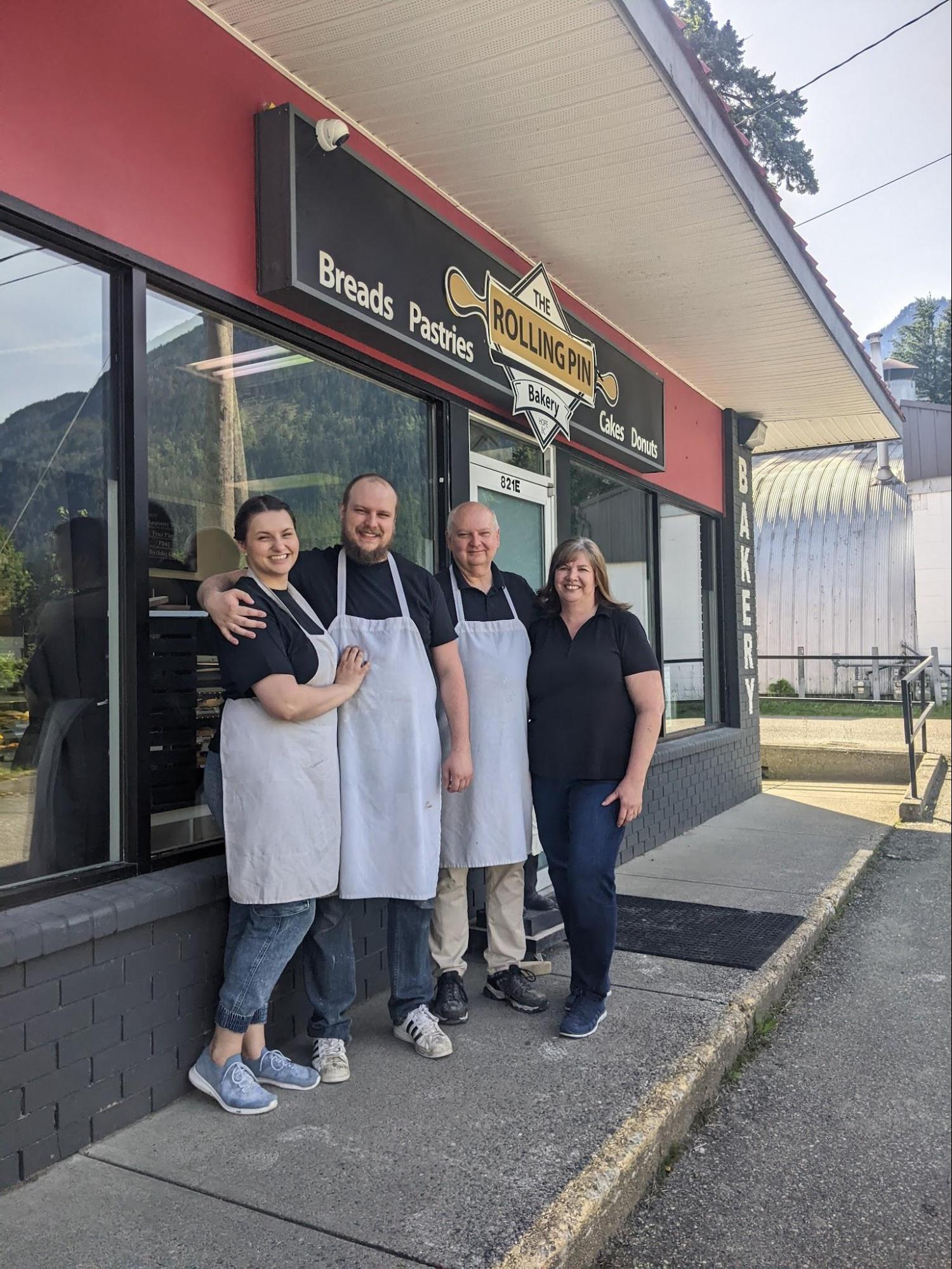 The Rolling Pin Bakery in Hope, BC is a family owned business. 