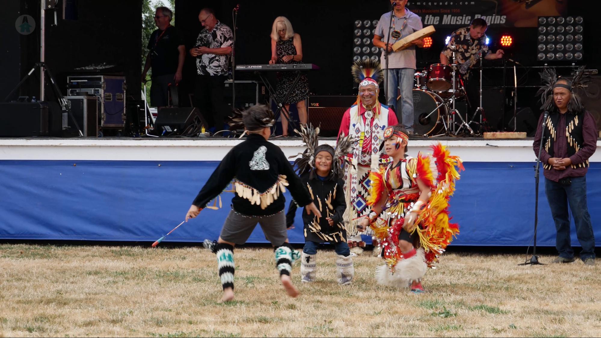 Live entertainment by the Spindle Whorl Dancers at the Chilliwack Fair 2021