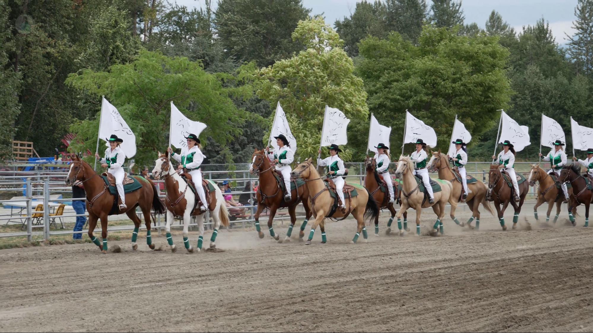 The musical ride to kickoff the rodeo at the Chilliwack Fair 2021