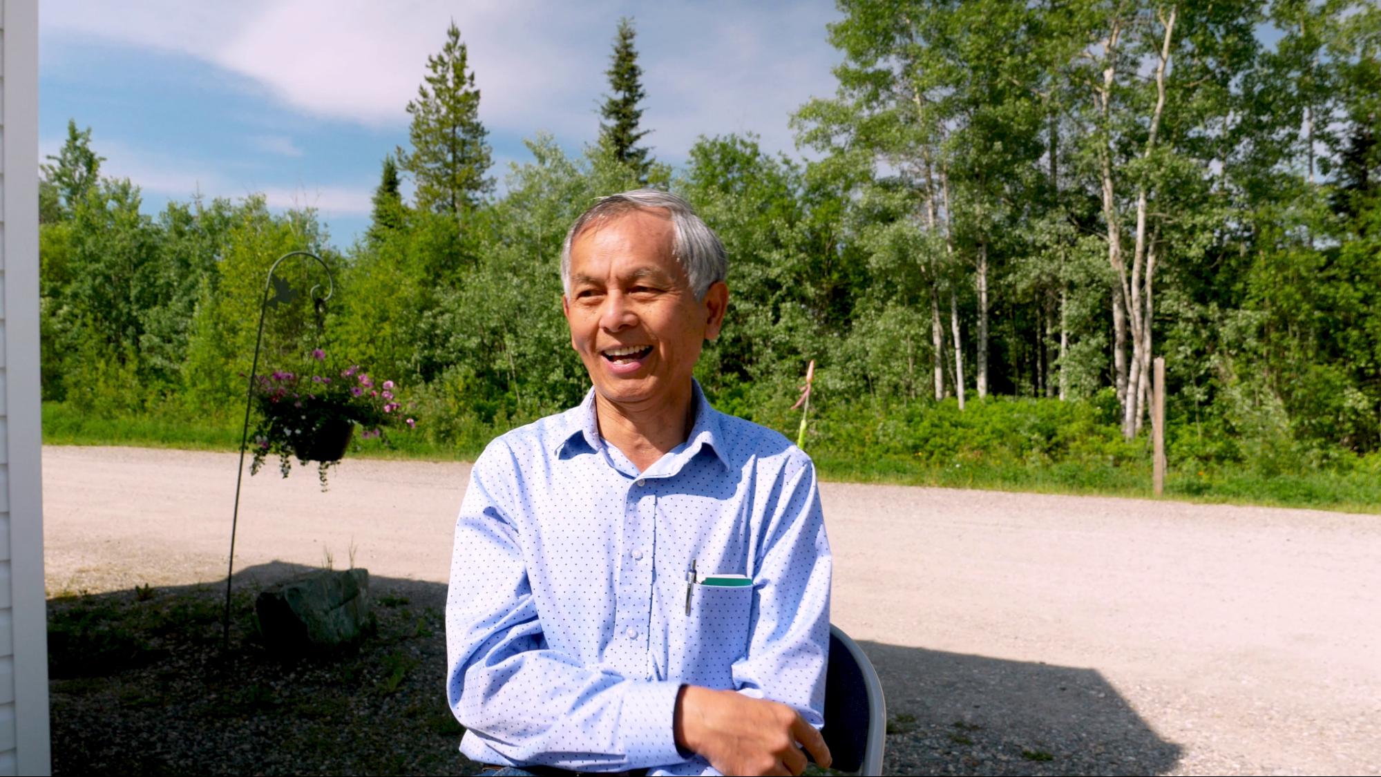 The owner of MamaYeh RV Park, Edward, in Prince George, BC, Canada